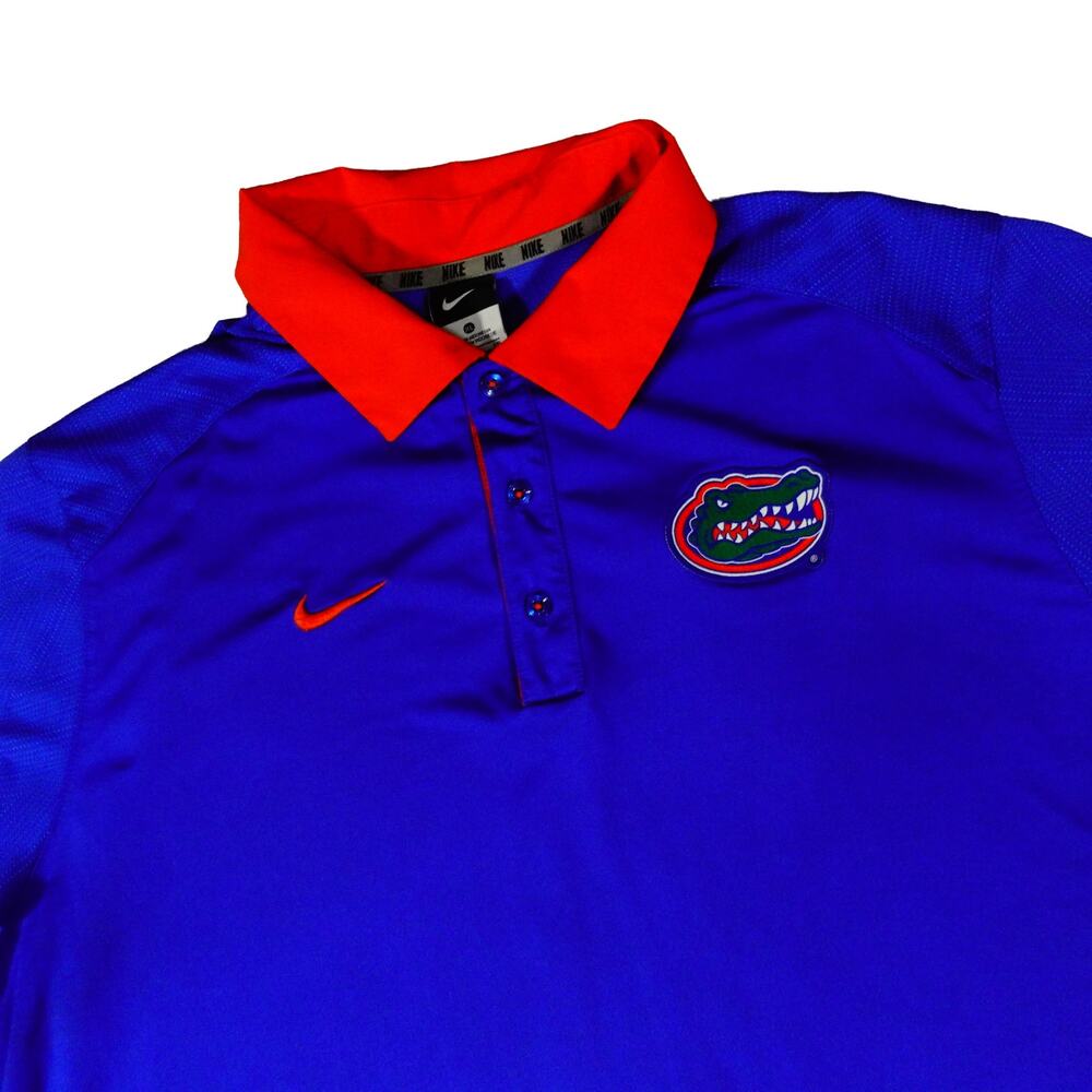Nike Dri-fit Vintage Performance Swoosh Florida Gators Golf Polo Shirt Men's XL